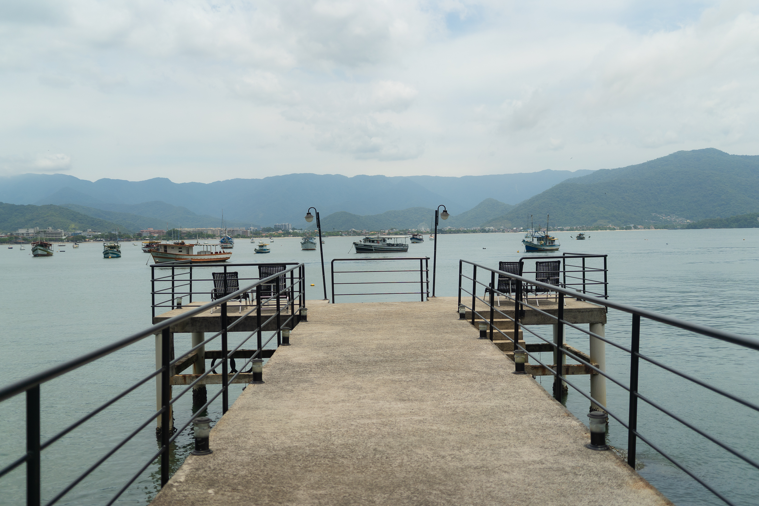 Pier privativo com vista para a baía